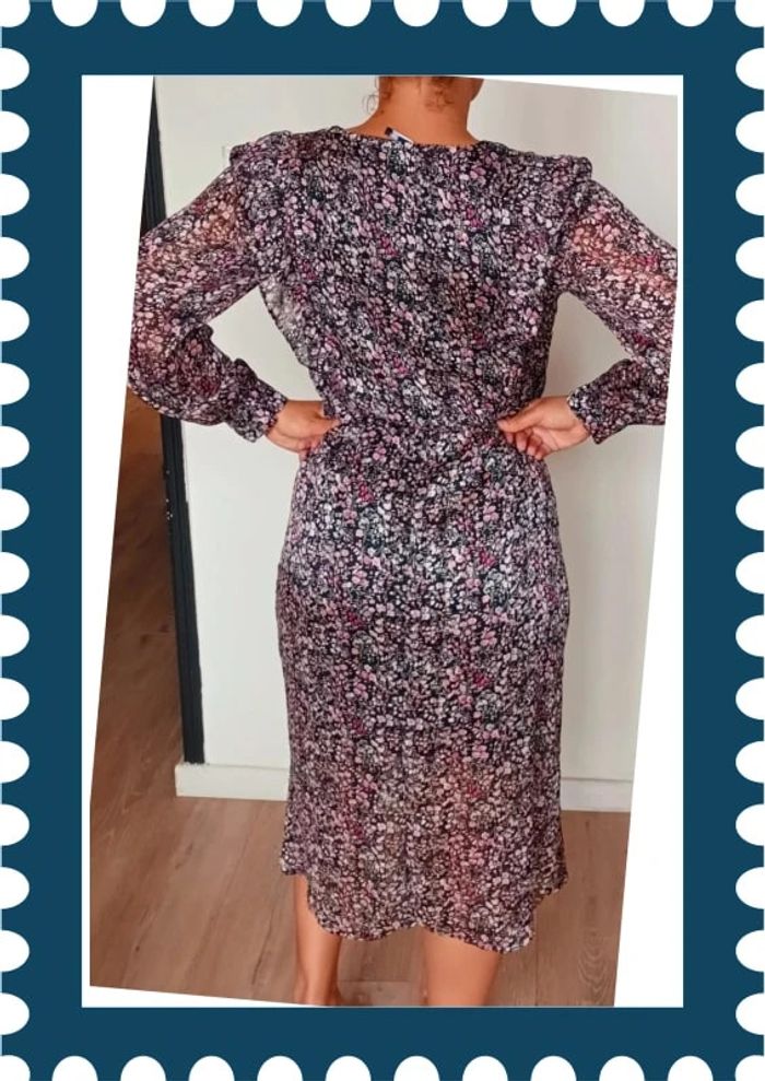 Robe longue à fleurs Kiabi taille 40 - photo numéro 3