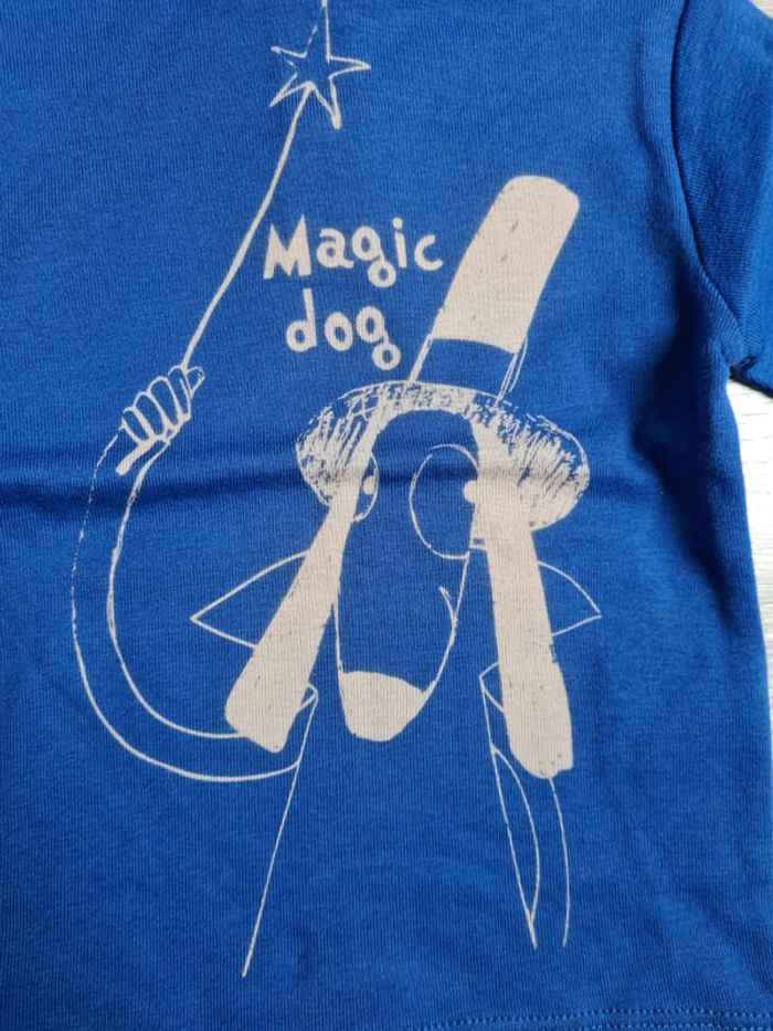 Sous pull neuf DPAM 12 mois bleu marine avec chien 🐕 - photo numéro 2