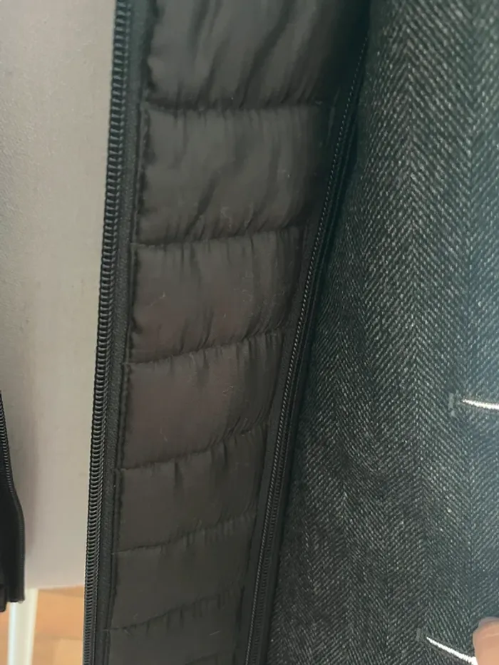 Blazer tweed laine mélangée et fausse doudoune amovible Brice taille 50 costume (soit 42 France) - photo numéro 3