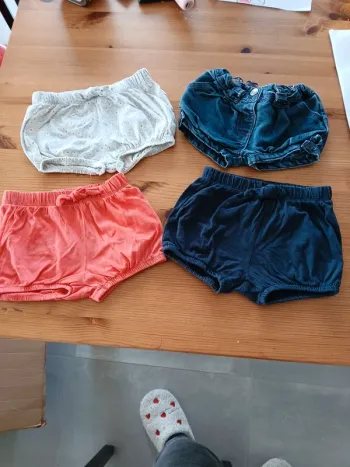 Lot de 4 short 12 mois