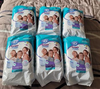 lots de 6 paquets de couches culotte 17/27kg (25e)