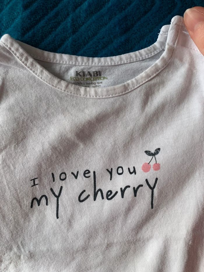 Lot 2 tee shirts 12 mois fille - photo numéro 4