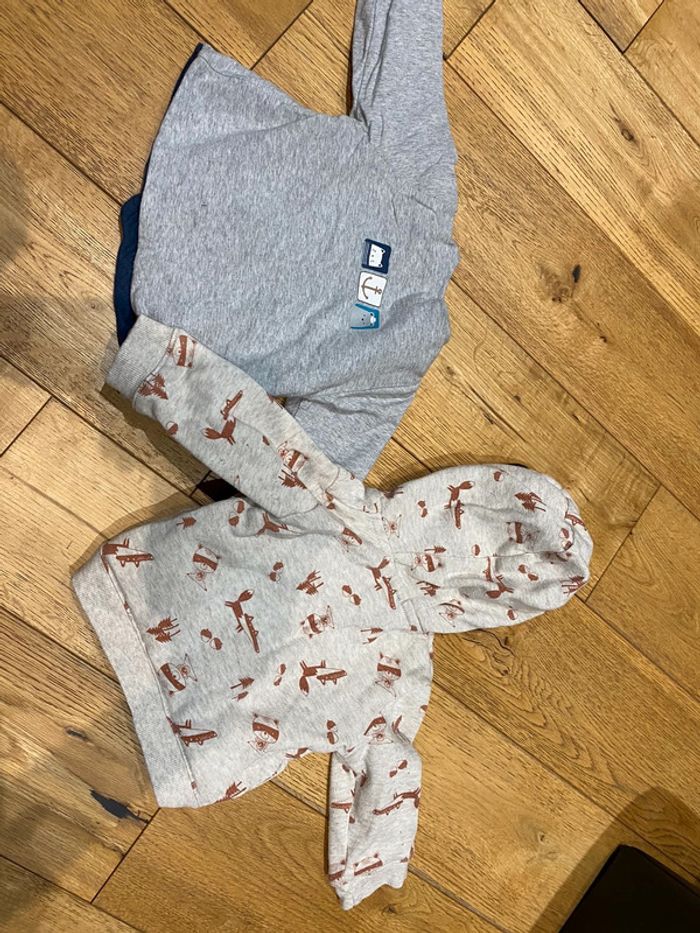 Lot de 2 sweat-shirt 6 mois - photo numéro 3