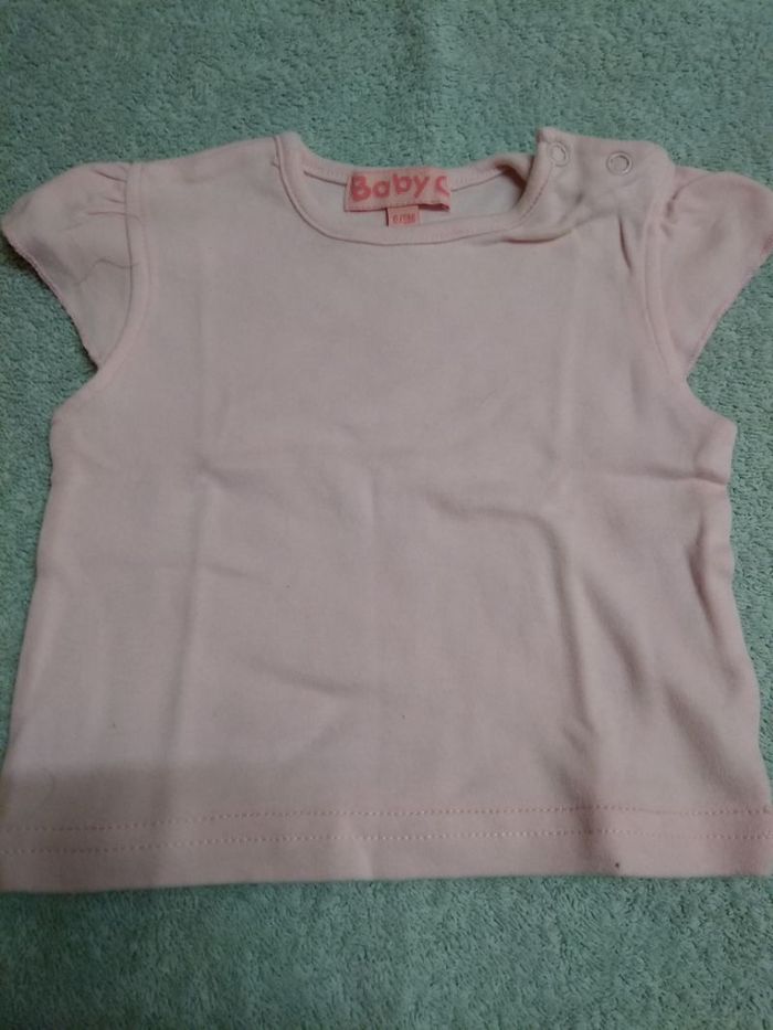 T-shirt manches courtes bébé fille 6 mois
