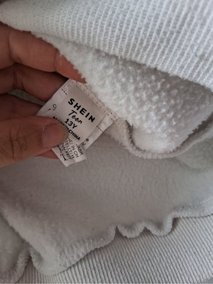 Sweat blanc logo coeur - photo numéro 3