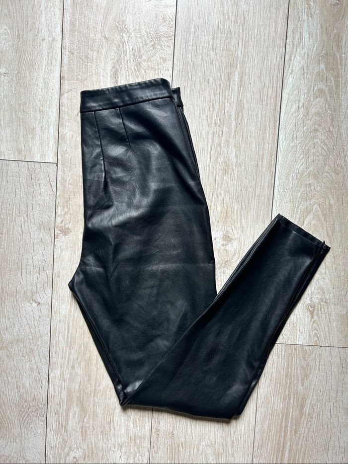 Pantalon similicuir Zara - photo numéro 5