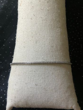 Bracelet argenté rond