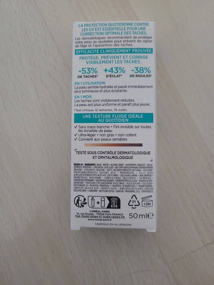 fluide anti uv Brighr Reveal l Oreal neuf - photo numéro 2