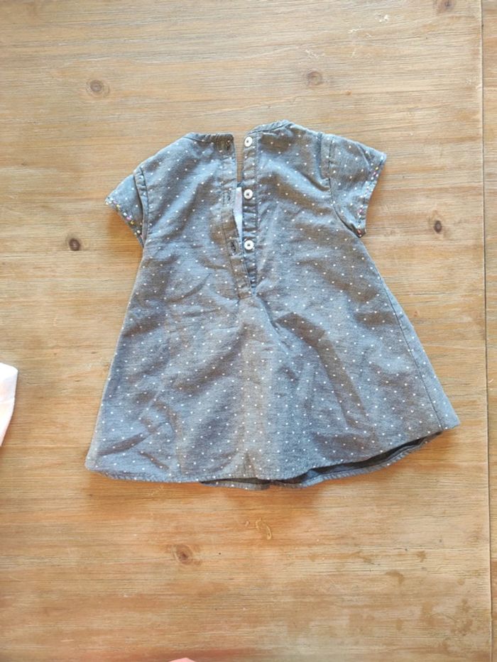 Ensemble robe grise et collant 9 mois - photo numéro 4