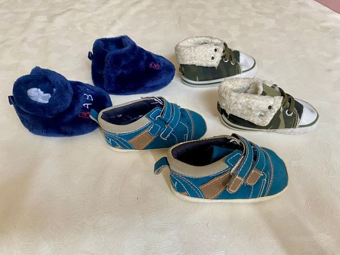 Chaussures et chaussons bébé, taille 18 - 19 - photo numéro 3