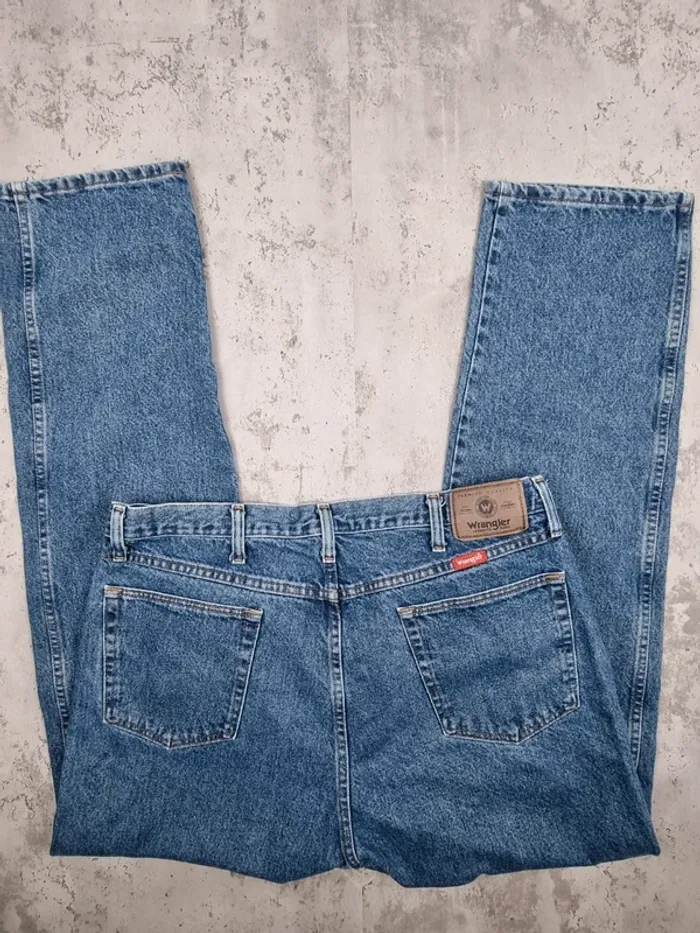 Jean Wrangler bleu – Taille 38x32 US / 48 FR Homme (mesures en photos) - photo numéro 3