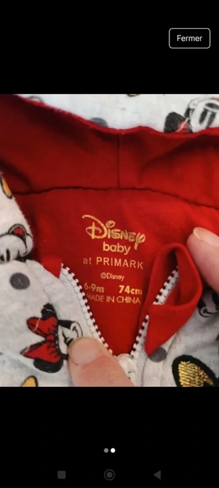 Combinaison Disney 6-9 mois , Primark - photo numéro 2
