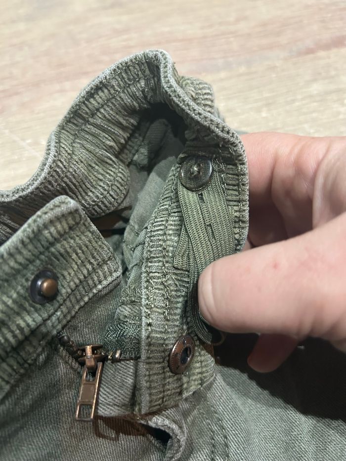 Pantalon réglable type jean vert 5 ans - photo numéro 5