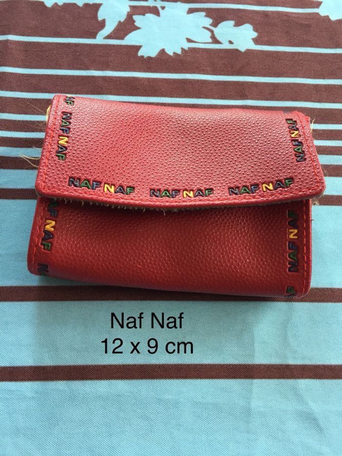 Porte monnaie Naf Naf bordeaux