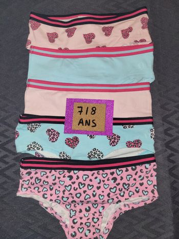 Lot de 5 culottes 122/128