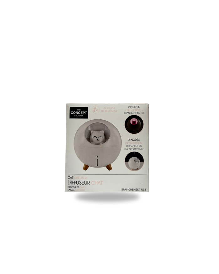 Mini Humidificateur D'air Chat Frusde USB Silencieux avec Lumières LED