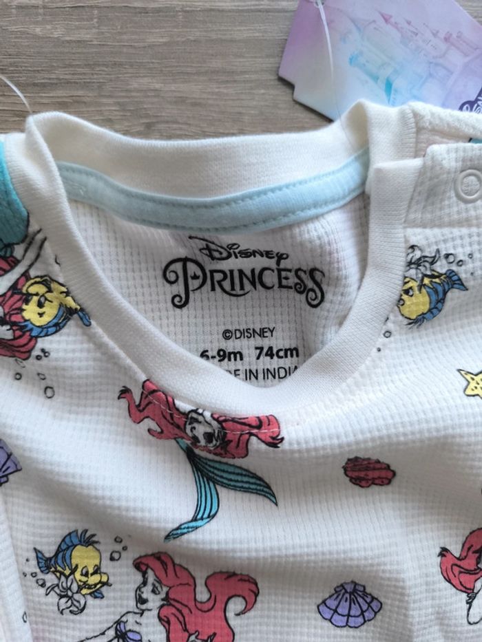 Ensemble deux pièces pyjama Ariel la petite sirène 6-9 mois 74 cm disney - photo numéro 4