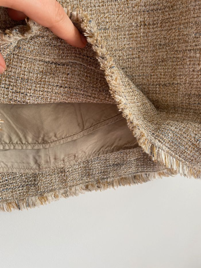 Robe tartan doré beige Georges Rech - photo numéro 3
