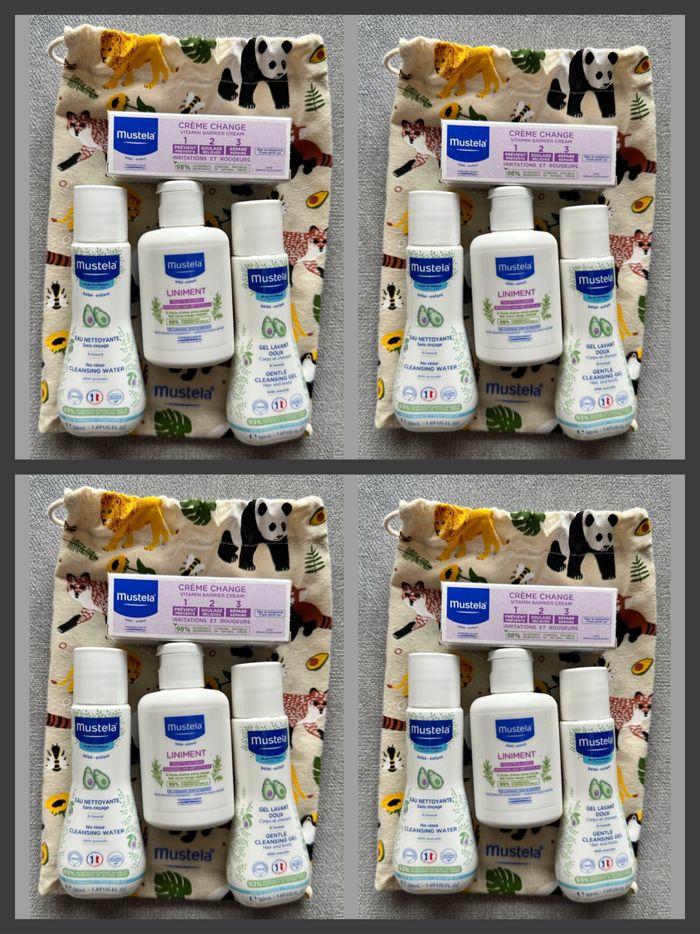 Lot de 4 trousses de soin Mustela