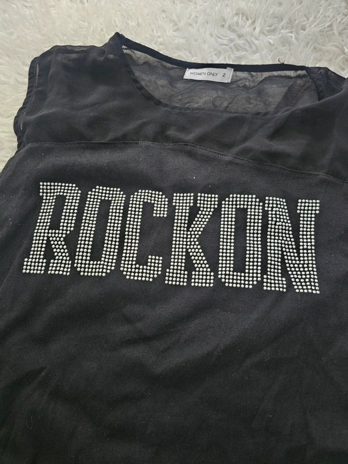 T-shirt sans manches "rockon" taille 2 - photo numéro 5