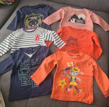 Lot tee-shirt 18 mois
