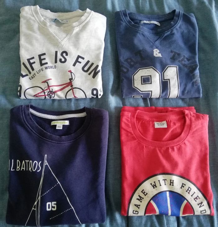 Lot de 4 pulls 10 ans garçon