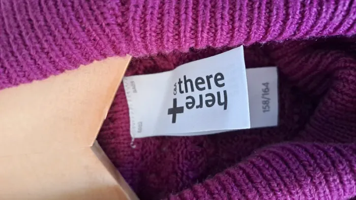 Robe pull violet taille 158 164 cm - photo numéro 4