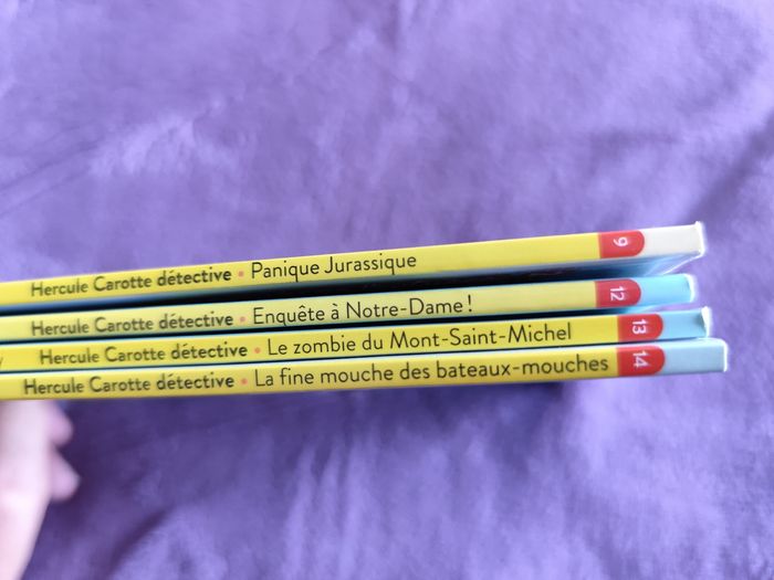 Lot 4 livres premieres lectures 6 ans CP niveau 2 hercule carotte detective - photo numéro 4