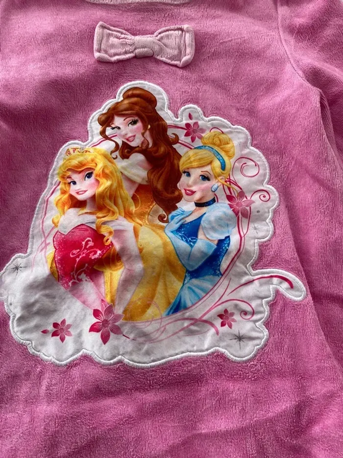 Beau pyjama chemise de nuit velour 3 ans princesse - photo numéro 2