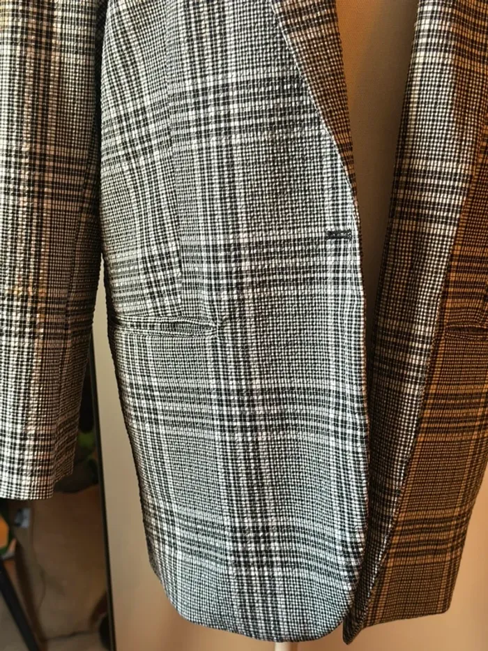 Veste blazer oversize à carreaux Weekday – Taille 36 - photo numéro 5
