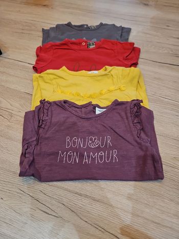 Lot de 4 t shirt ML 18 mois TAO