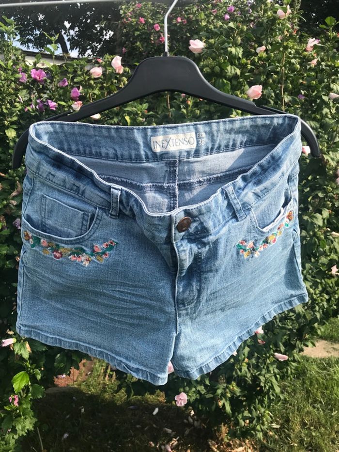 Short en jeans