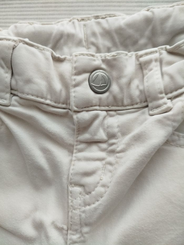 Pantalon petit bateau 4 ans garçon crème - photo numéro 5