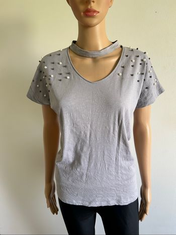 Teeshirt gris à manches courtes Morgan taille L bon état