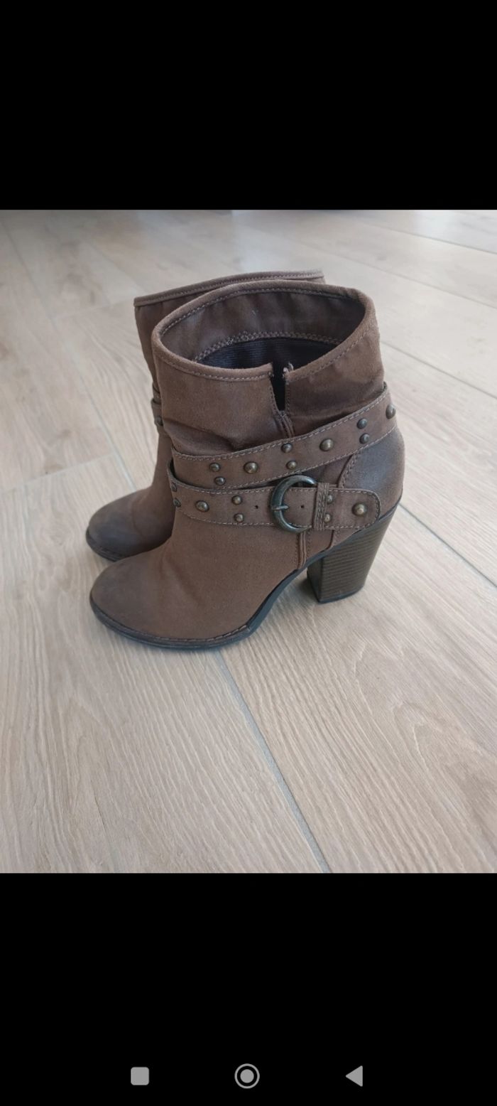 Bottines marron Bata 37 - photo numéro 2