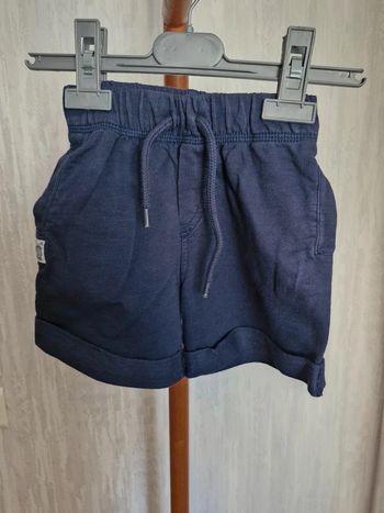 Short garçon 3 ans Orchestra bleu marine coton