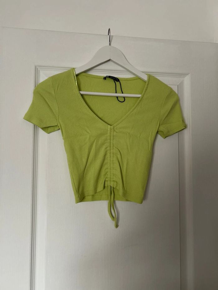 Top vert anis Zara
