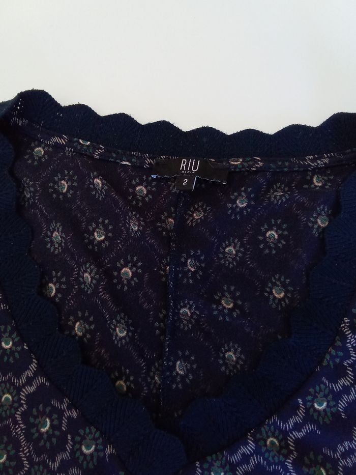 Blouse manches 3/4, Riu, taille 2 - photo numéro 3