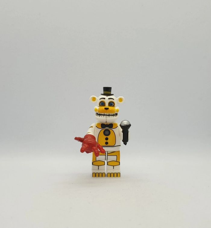 🐻 Figurine Five Nights at Freddy's - Golden Funtime Freddy - (Style Lego) 🐻 - photo numéro 6