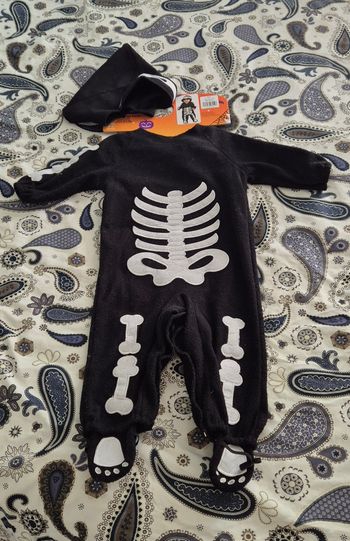 Déguisement enfant squelette 2-3 ans