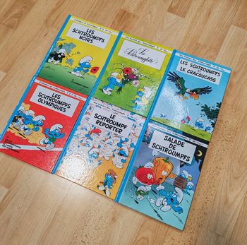 Lot de 6 BD Schtroumpfs 50 ans collector