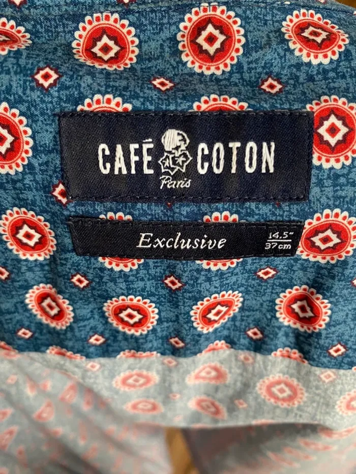 Chemise à motifs Café Coton - photo numéro 3