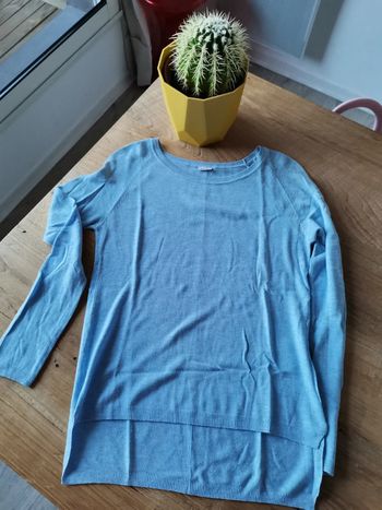 Maille fine bleue claire