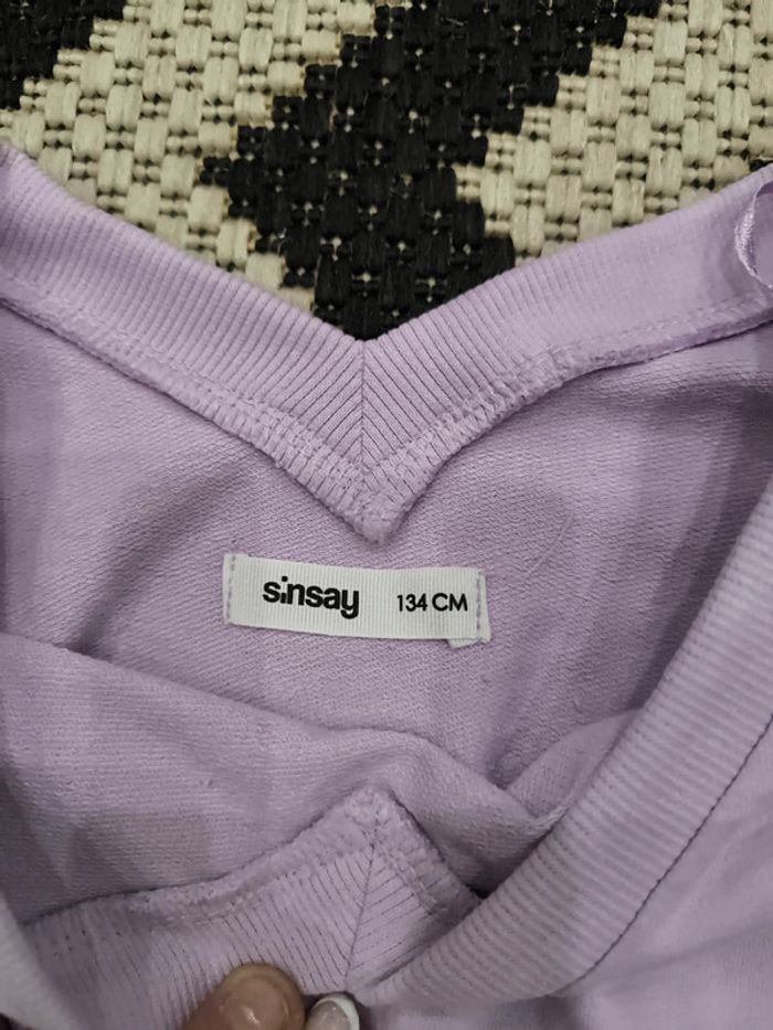 Sweat court parme taille 9ans neuf - photo numéro 3