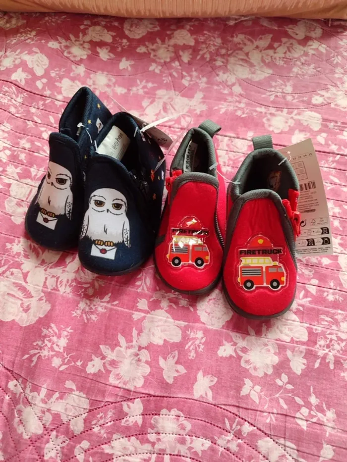 chaussons harry potter et pompier 20/21