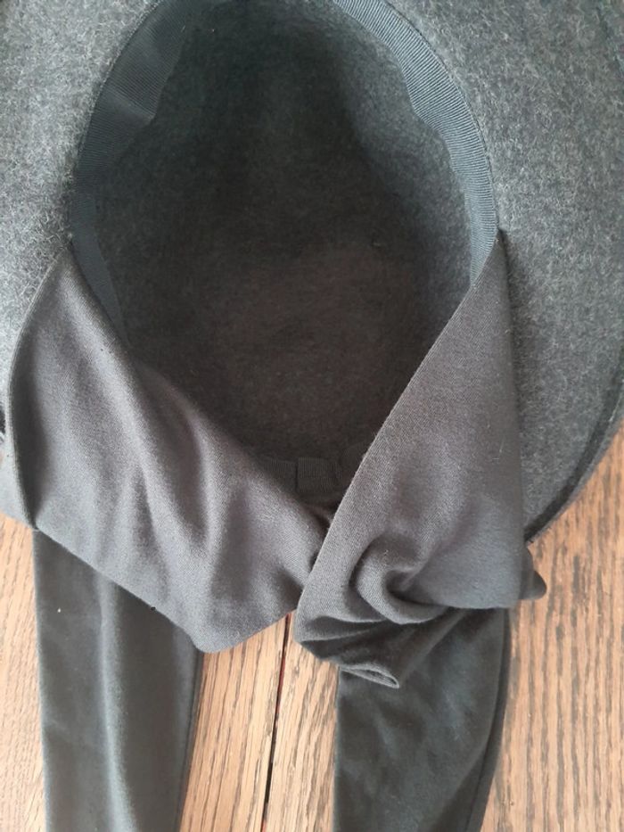 Jolie Chapeau femme noir chiné 56cm - photo numéro 10