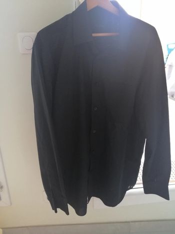 Chemise noire homme taille 44