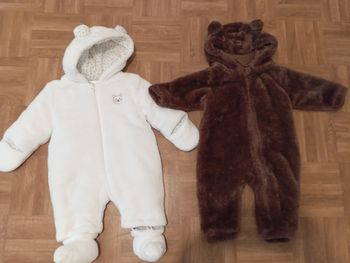 Lot 2 combinaison bébé mixte 3 mois