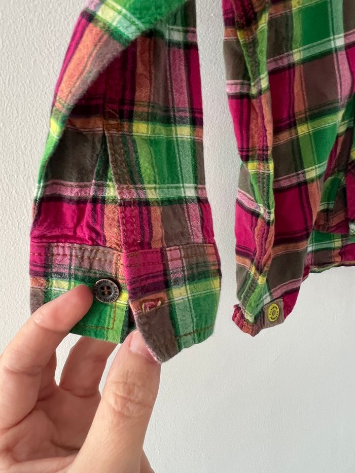 Chemise à carreaux et capuche - photo numéro 7