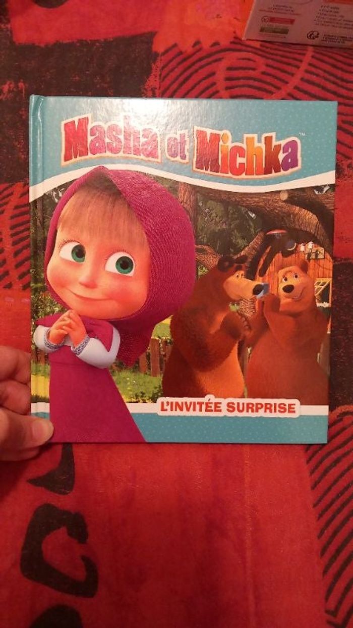 Livre masha et michka "l'invité surprise"
